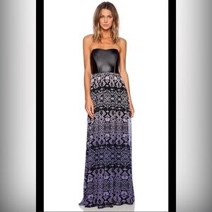 Gypsy 05 strapless silk maxi dress